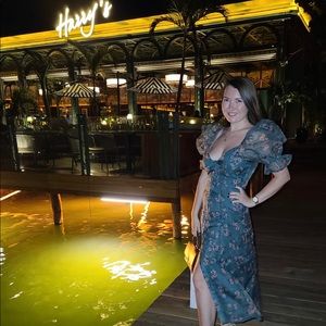 *SOLD* NOW x RAHI - Gorgeous Gardenia Serena Midi Dress